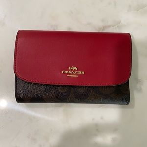 COACH tri-fold wallet